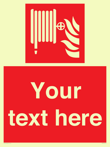 Custom Fire hose reel Sign